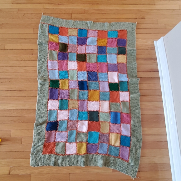 Vintage Handmade Quilted Blanket - Picture 3 of 5